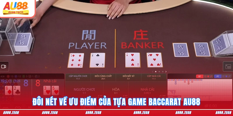 Đôi nét về ưu điểm của tựa game Baccarat AU88